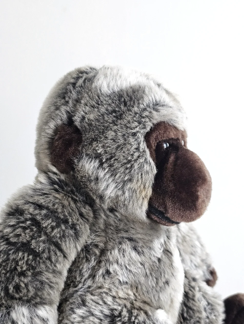 Vintage Dan Dee Monkey Plush 12” Stuffed Animal Gray Brown Collector